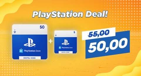 €50 + €5 gratis PlayStation tegoed