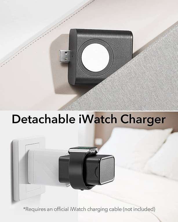 ESR 2-in-1 MagSafe compatibele draadloze oplader voor iPhone 12/13, Airpods, Apple Watch