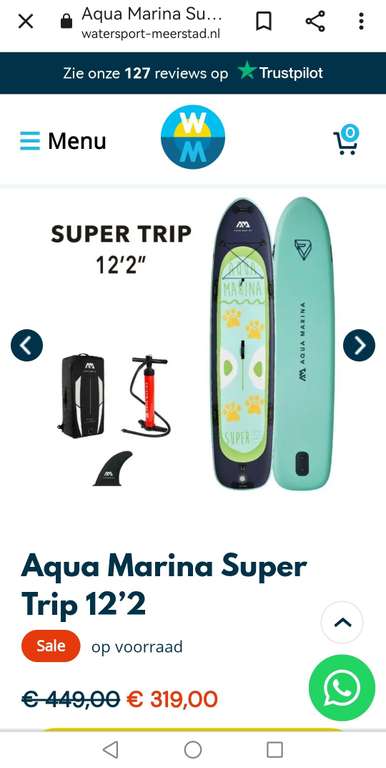Aqua marina super trip 12.2 ft