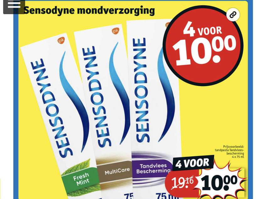 Woedend Weigering Vuil Kruidvat] Sensodyne tandpasta 4 stuks voor € 10,- - Pepper.com