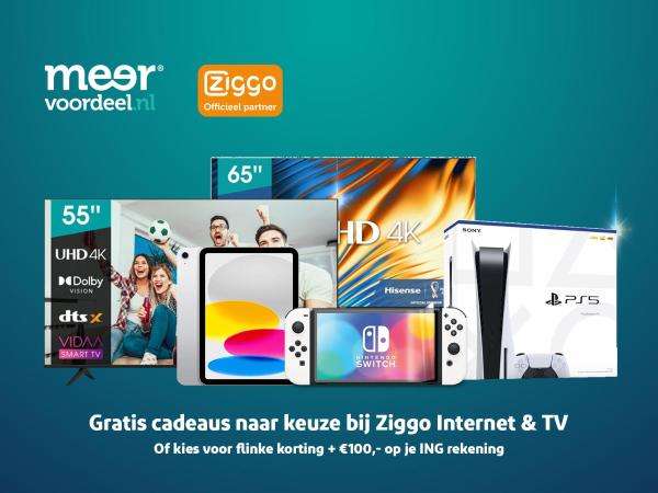 [ING Punten] - Ziggo Internet & TV: Tot 12 maanden 50% korting + €100 cashback + Gratis SmartWifi Pod