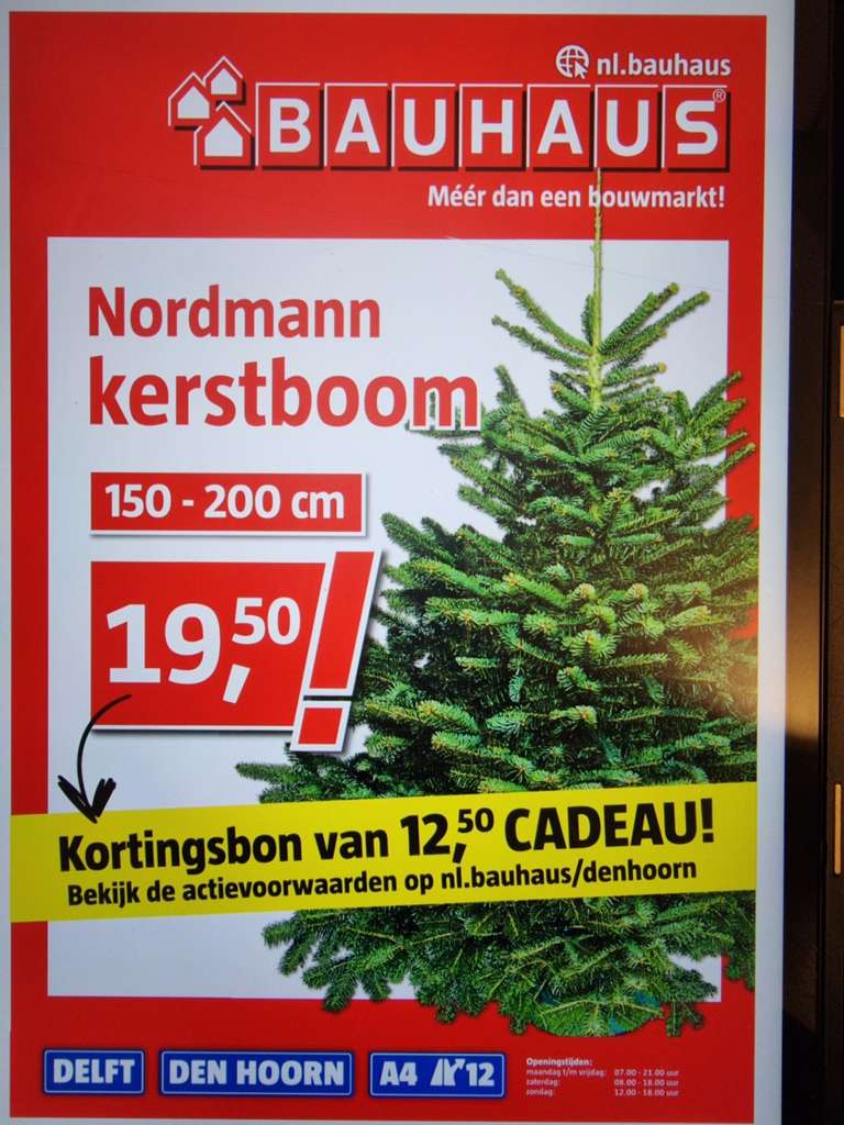 [lokaal] Nordmann kerstboom met €12,50 shoptegoed cadeau