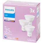 3x Philips ledspots GUI10| 3/35 watt | 230 lumen | 3 stuks