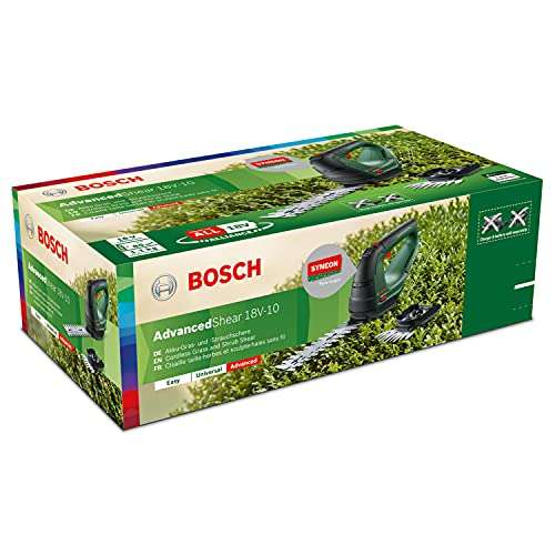 Bosch accu tuinschaar AdvancedShear 18V-10 (zonder accu, 18V-systeem, met buxus- en grasschaarmessen)