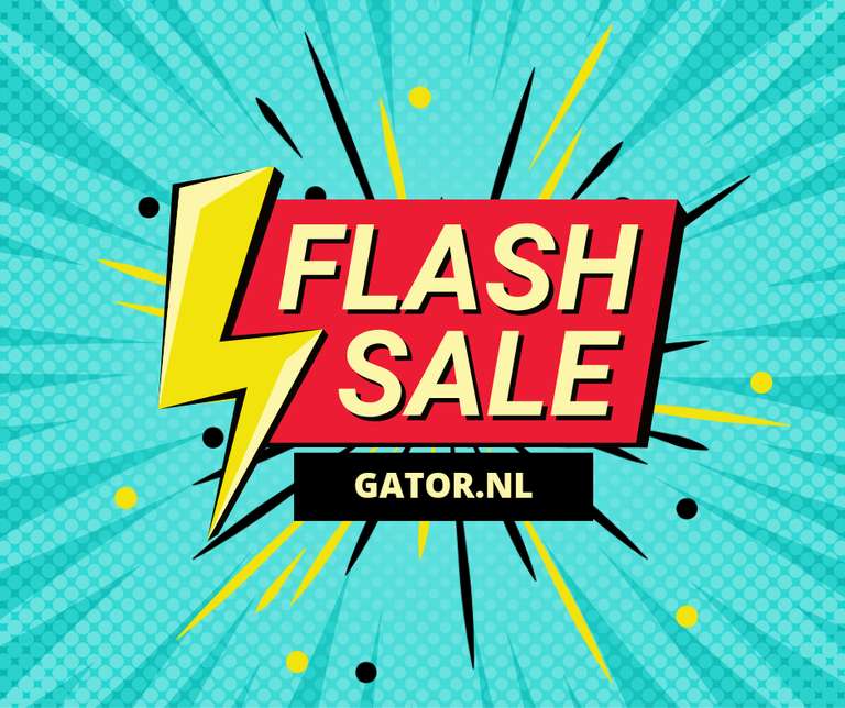 Flash Sale bij Gator met 50 tot 70% korting!