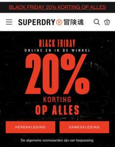 20% korting Superdry