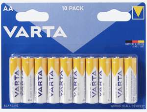 10 Varta batterijen AA of AAA voor €1,88