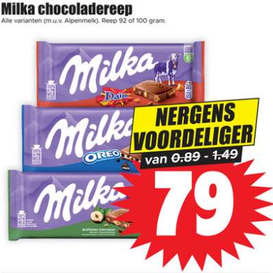 Milka chocoladereep