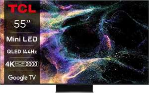 TCL 55C845 QD-miniLED | 55", 4K, 120Hz, FALD, Google TV | Laagste prijs ooit