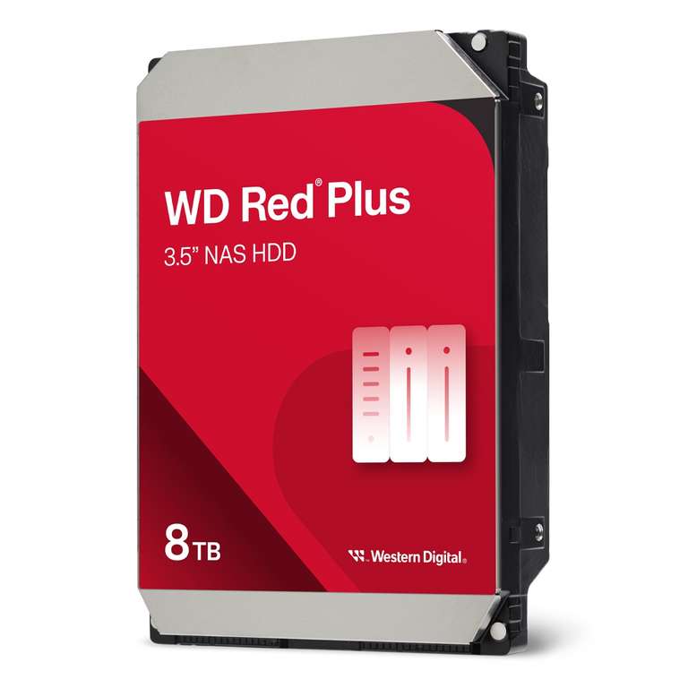 WD Red Plus 8TB 256MB 3,5 inch SATA 6Gb/s interne NAS harde schijf