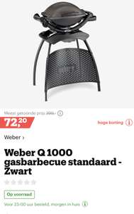 [bol.com] Weber Q 1000 gasbarbecue standaard - Zwart €72,20
