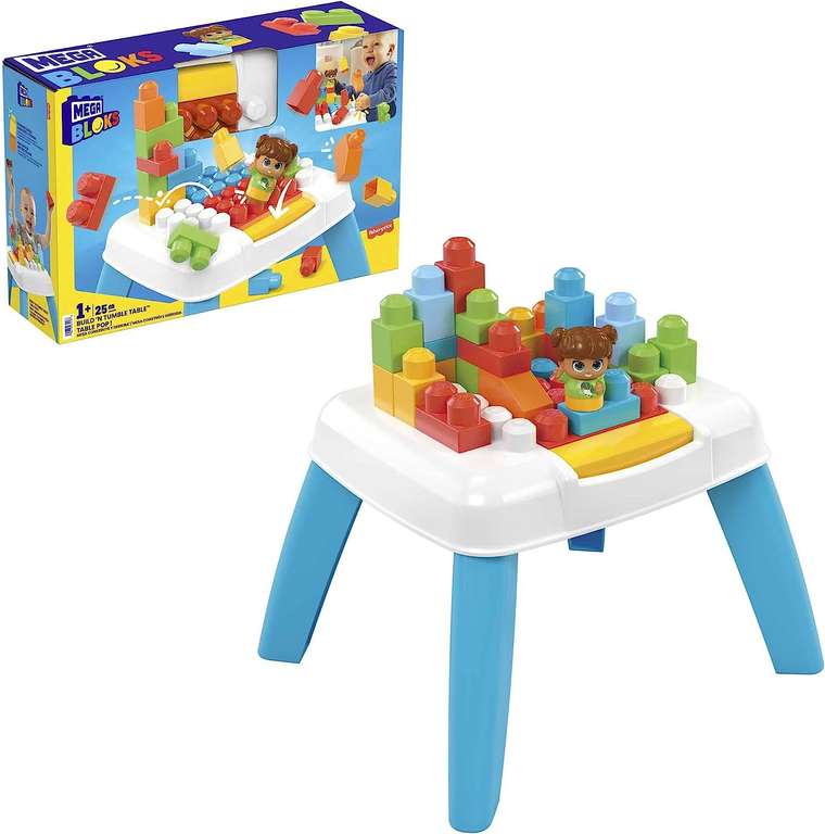 Fisher-Price MEGA Bloks Build 'n Tumble (tafel met bouwblokken en figuur) voor €17,99 @ Amazon NL