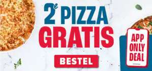 [Domino's]: 2e pizza gratis bij afhalen bij bestelling via de app