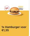 Mc Donald's Medium Frites + Hamburger €1,35