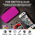 Nintendo Switch Orzly draagtas compatibel met nieuwe Switch OLED console - zwart