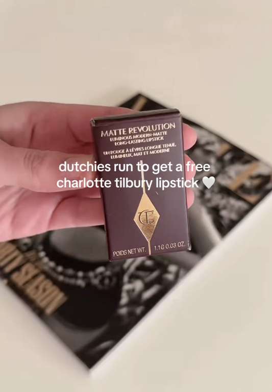 Gratis mini charlotte tilbury lipstick bij de vogue