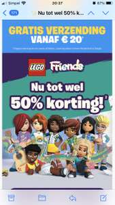 Lego friends tot 50% korting