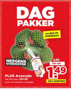 Plus Dag Pakker: net Avocado van 650 gram