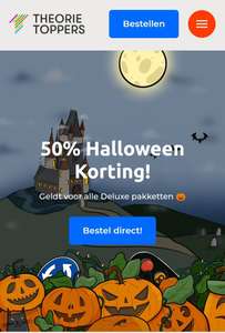 Theorie Toppers 50% Halloween korting