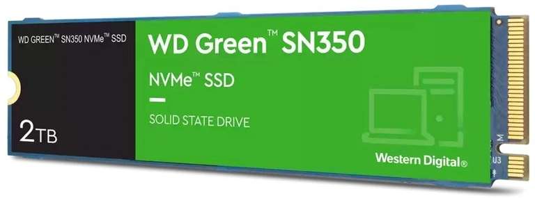 WD Green SN350 2TB SSD (PCIe 3.0 x4, NVMe, QLC, M.2 2280)