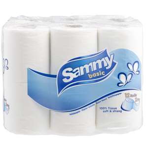 Sammy toiletpapier 24 rollen voor €4