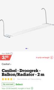 [bol.com] Casibel - Droogrek - Balkon/Radiator - 2 m €3,83
