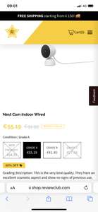 Nest cam indoor wired Grade A