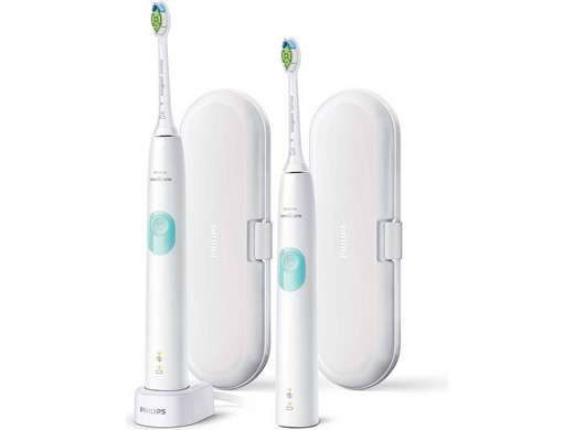 Philips HX6807/35 elektrische tandenborstel (2 stuks) voor €74,95 @ iBOOD
