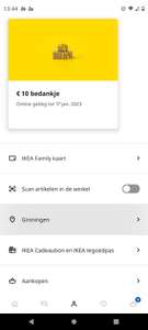 €10 bij IKEA (persoonlijke aanbieding)