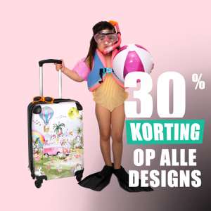 30% korting op koffer met eigen ontwerp/foto @ NoBoringSuitcases
