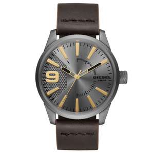 Diesel DZ1843 horloge met donkerbruine leren band voor €73,10 @ Secret Sales