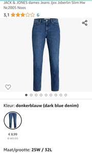 JACK & JONES dames Jeans Jjxx Jxberlin Slim Hw Nc2005 Noos donkerblauwe jeans *beperkte maten