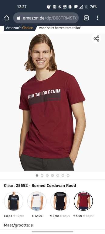 Tom Tailor tshirts vanaf 5.99