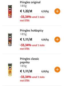 [GRENSDEAL BELGIË] Colruyt: Pringles 185 gr, €0,80 per stuk (vanaf 3)