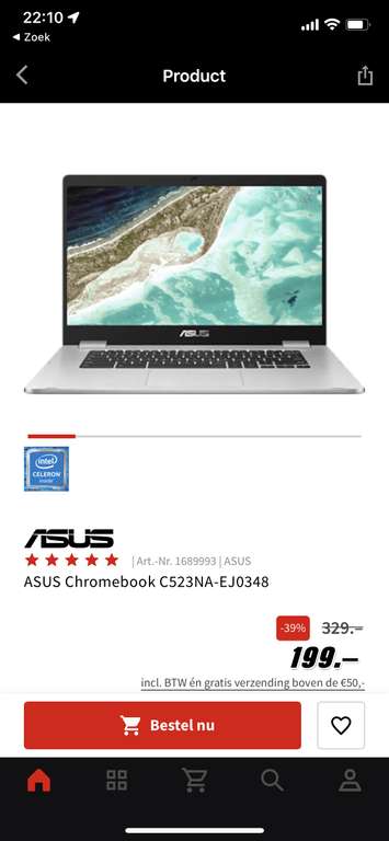 ASUS Chromebook C523NA-EJ0348