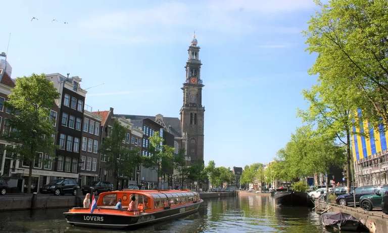 60 minuten rondvaart door Amsterdam vanaf Centraal Station @ Groupon