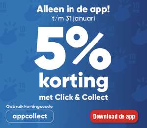 5% korting via app Toolstation