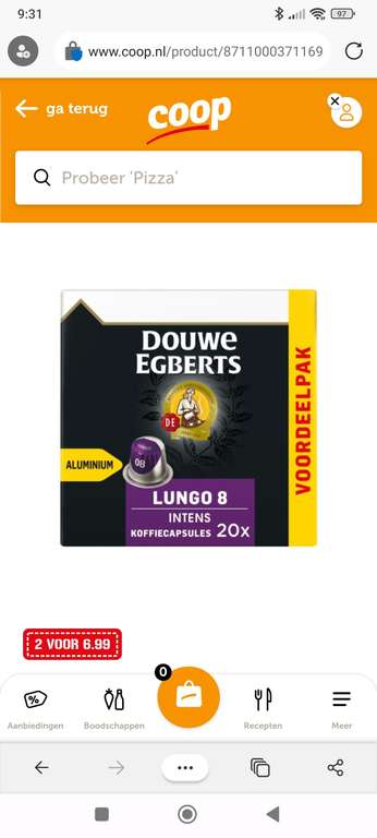 Douwe Egberts Cups - 2 doosjes à 20 cups voor €6,99 (combineren mogelijk)