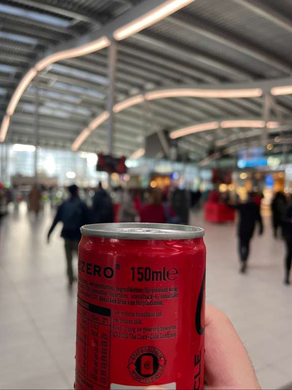Gratis Coca Cola Zero Sugar @ Utrecht Centraal
