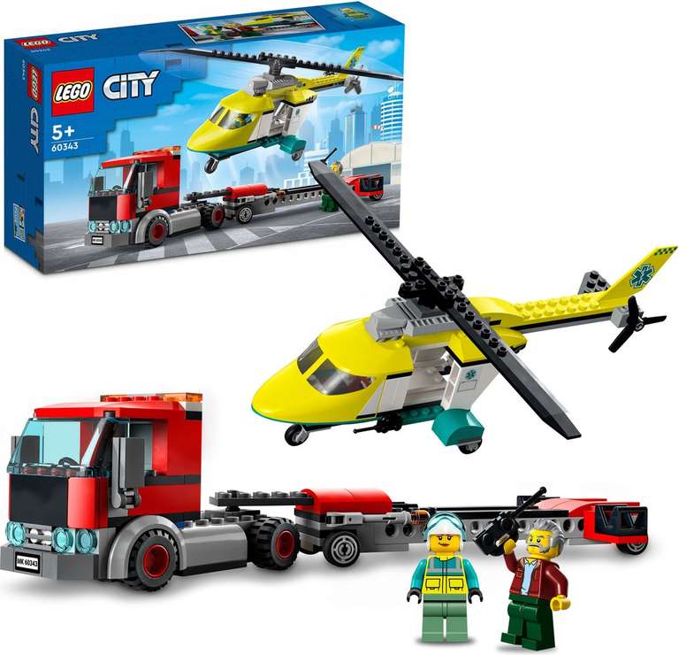 LEGO City Reddingshelikopter Transport (60343)