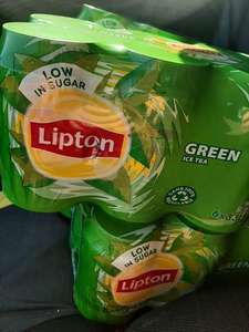 Lipton Ice Tea Green & Sparkling sixpack (blikjes) - 1+1 gratis bij Lidl