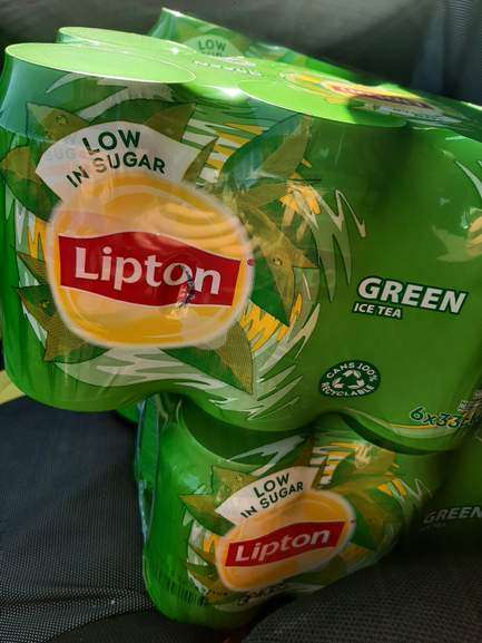 Lipton Ice Tea Green & Sparkling sixpack (blikjes) - 1+1 gratis bij Lidl
