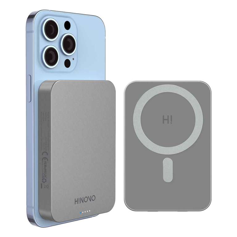 HINOVO MB1-10000 Draadloze 10000mAh magnestische MagSafe powerbank voor €32,99 @ Geekbuying