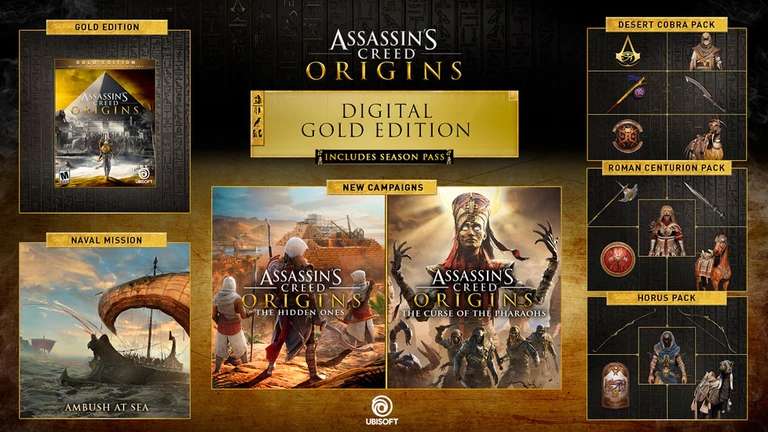 Assassins Creed Origins Gold xbox (disc)