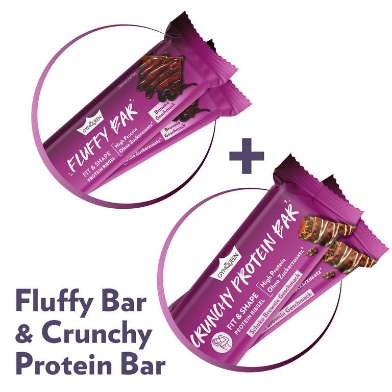 12x Crunchy Protein Bar + 12x Fluffy Protein Bar voor €22,79 @ Gymqueen