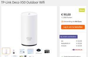 TP-Link Deco X50 Outdoor Wifi korting met ING rentepunten