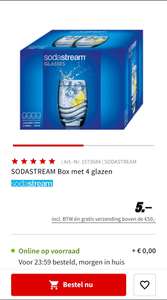 Sodastream box met 4 glazen