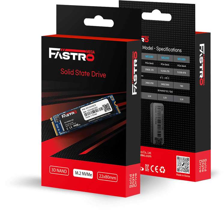 Fastro MS250 1TB / 1000GB M.2 SSD @ 39,90