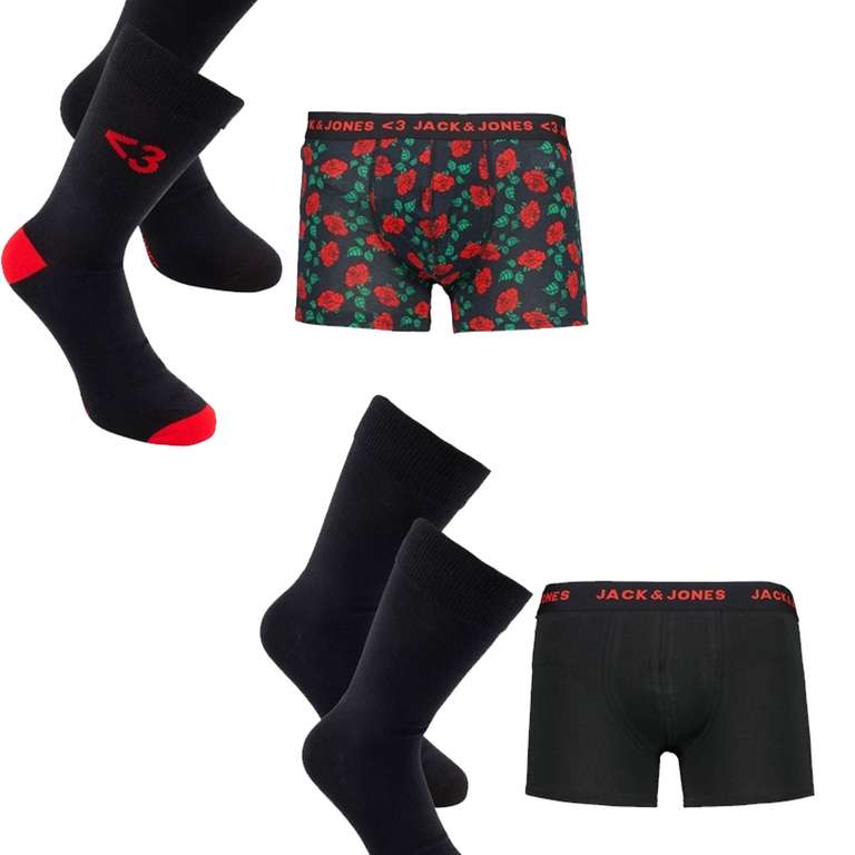 Jack & Jones giftbox: 2 paar sokken + boxershort