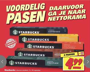 Starbucks Nespresso cups 2 pakken €4,99